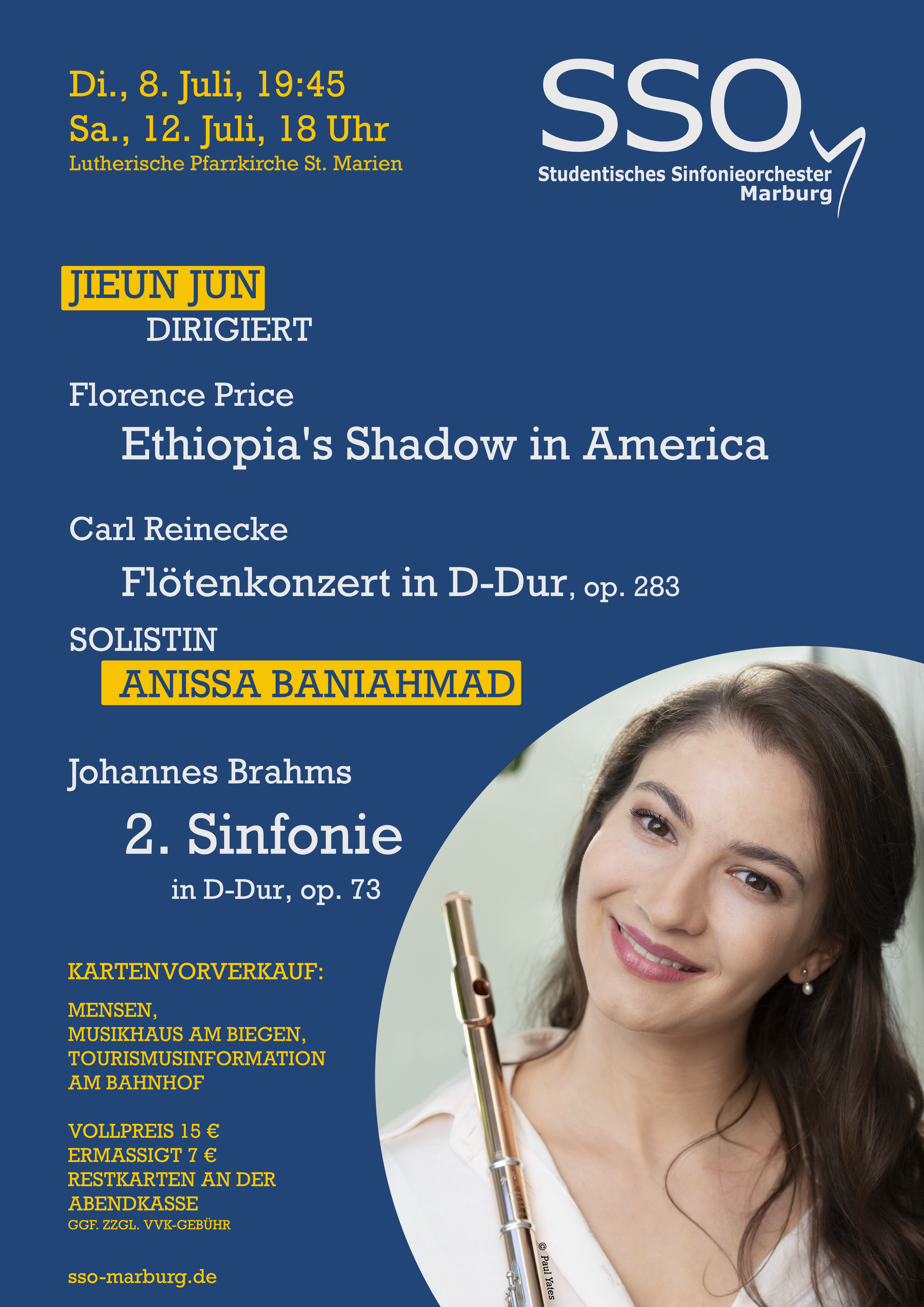 plakat mit solistin